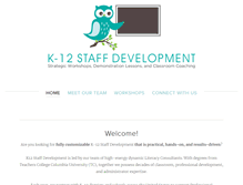 Tablet Screenshot of k12staffdevelopment.com